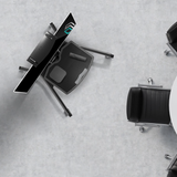 Mobile TV Stand Rolling TV Cart for 50''– 86'' screens up to 200 lbs ONKRON TS1881, Black