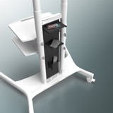 Mobile TV Stand Rolling TV Cart for 50''– 86'' screens up to 200 lbs ONKRON TS1881, Black