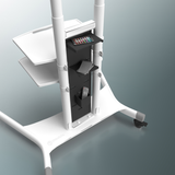 Mobile TV Stand Rolling TV Cart for 50''– 83'' screens up to 200 lbs ONKRON TS1881, White