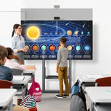 Mobile TV Stand Rolling TV Cart for 50 to 100-Inch Screens up to 265 lb ONKRON TS1991, Black