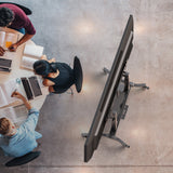 Mobile TV Stand Rolling TV Cart for 50 to 100-Inch Screens up to 265 lb ONKRON TS1991, Black