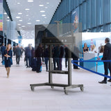 Mobile TV Stand Rolling TV Cart for 50 to 100-Inch Screens up to 265 lb ONKRON TS1991, Black