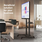 Mobile TV Stand Rolling TV Cart for 40” – 80 inch Screens up to 122 lbs ONKRON TS2771, Black