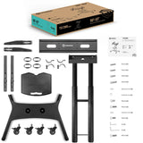 Tilting Mobile TV Stand TV Cart for 50"-83" up to 154 lbs Interactive Screens ONKRON TS1380, Black