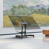 Tilting Mobile TV Stand TV Cart for 50"-83" up to 154 lbs Interactive Screens ONKRON TS1380, Black