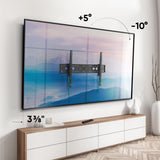 Tilting TV Wall Mount for 60" to 110-inch Screens 24" up to 264 lbs Stud Walls ONKRON UT12, Black