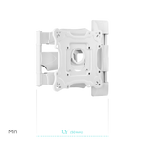 Full Motion TV Wall Mount for 17" to 43-inch Screens up to 77 lbs ONKRON NP28, White