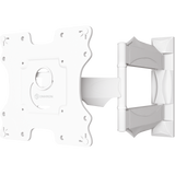Full Motion TV Wall Mount for 17" to 43-inch Screens up to 77 lbs ONKRON NP28, White