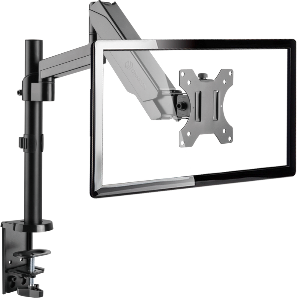 Monitor Arm Desktop Mount for 13”-32" Screens up to 17.6 lb. ONKRON G70, Black