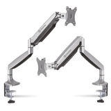 Monitor Desk Mount for 13"-34" LED LCD Monitors up to 19.8 lb. ONKRON G100, Silver