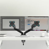 Dual Monitor Desk Mount for 13"-32" Screens up to 17.6 lb. Each ONKRON G160, Black