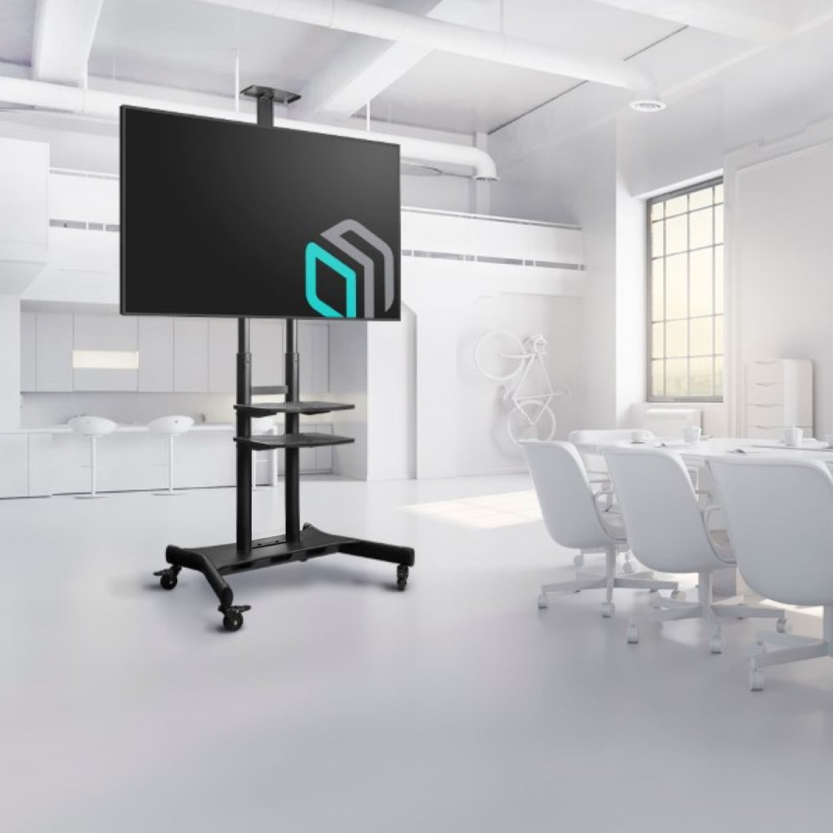 Tv Bracket ONKRON Mobile TV Stand On Wheels For 50-86 Inch Screen, TV ...