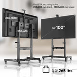 Motorized TV Lift w/ Remote Mobile TV Stand for 50-100" TVs up to 265 lb ONKRON TS1991 eLift