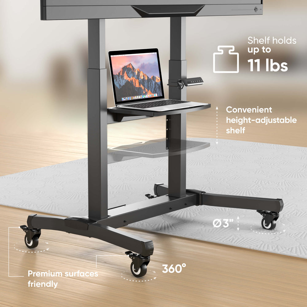 Motorized TV Lift w/ Remote Mobile TV Stand for 50-100" TVs up to 265 lb ONKRON TS1991 eLift