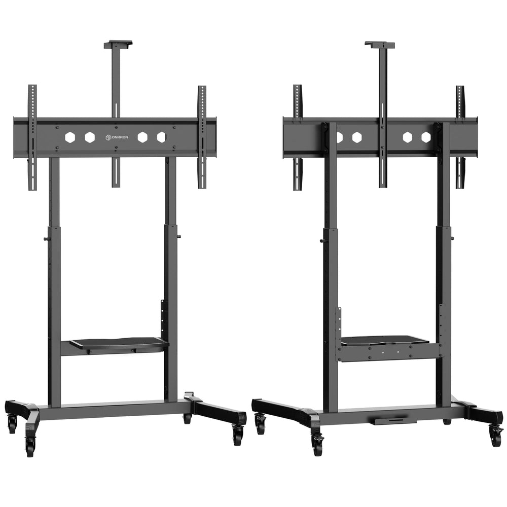 Mobile TV Stand Rolling TV Cart for 50 to 100-Inch Screens up to 265 lb ONKRON TS1991, Black