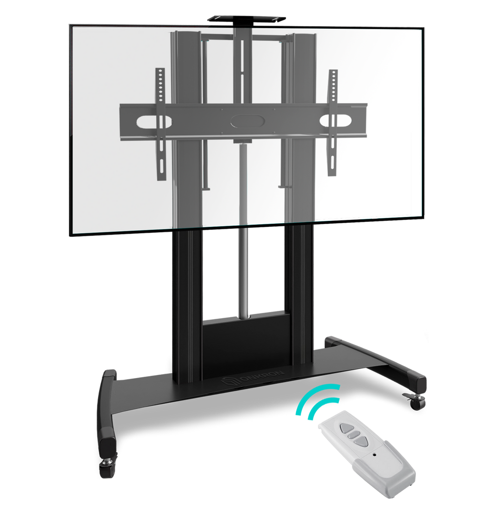 Motorized TV Lift w/ Remote Mobile TV Stand for 60-100