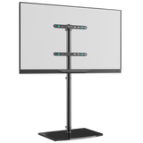 Universal Floor TV Stand w/ Glass Base for 30-60" TVs up to 41 lbs ONKRON TS5065, Black
